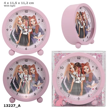 Budzik Top Model  REBEL KITTY ze światełkiem 13227A