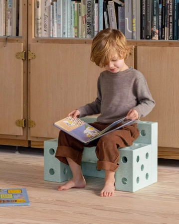 MODU Dreamer set – Kreatywne klocki rozwijające motorykę dużą, miętowy