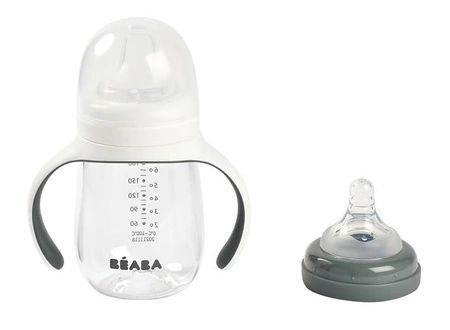 Beaba Butelka treningowa 2w1 tritanowa 210 ml Mineral grey