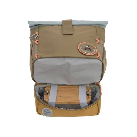 Lassig Plecak mini rolltop Nature oliwkowy