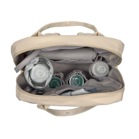 Lassig Green Label Plecak dla mam kwadratowy z akcesoriami Vividal Backpack humus