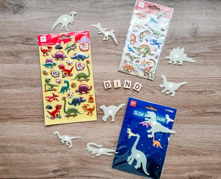 Naklejki metaliczne Apli Kids - Dinozaury