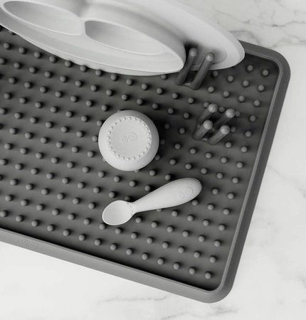 EZPZ Silikonowa suszarka do naczyń szara