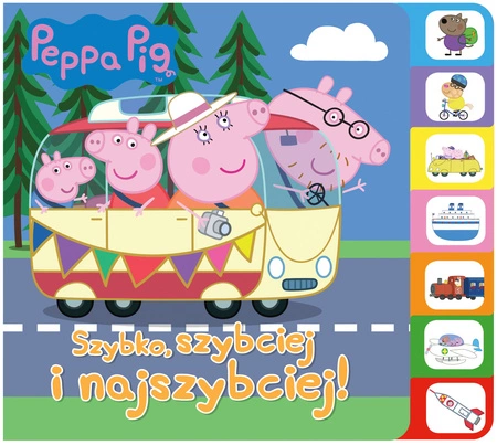 Szybko, szybciej, najszybciej! Książka z registrami. Świnka Peppa