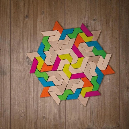 Klocki drewniane GeoBlox MaxiMix 60 el. Erzi 42094