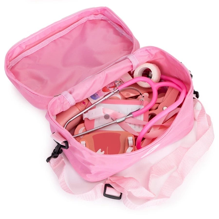 Drewniany zestaw małego lekarza torba medyczna dla dzieci 24 elementy ECOTOYS