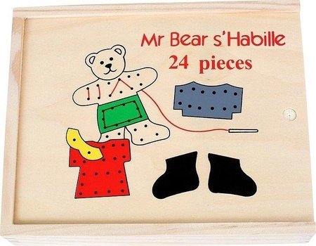 Przyszywanka "Misie", 7891-small foot design, sznurowanie