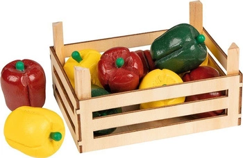 Drewniane papryki w skrzyneczce, 51675-goki