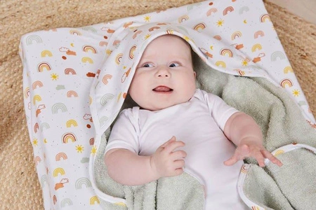 bébé-jou Ręcznik z kapturkiem Rainbow Sky 301003