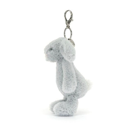 JellyCat - Breloczek Króliczek Srebrny 18 cm