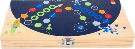 Drewniany chińczyk W kosmosie 11452-Small Foot Design, gry planszowe dla dzieci