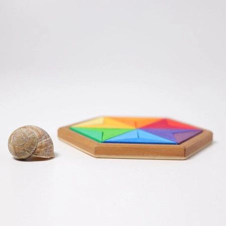 Układanka Duża Gwiazda, kolorowa, 3+, Grimm's