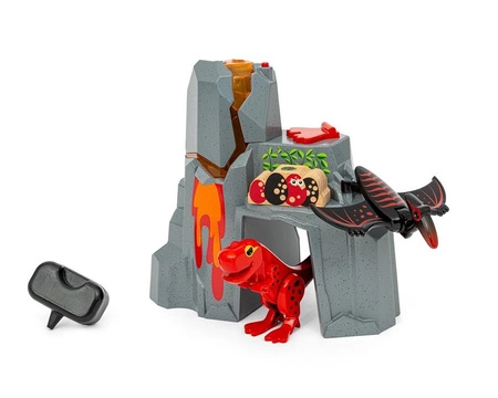 BRIO Dino Zestaw Wulkan z Wybuchającym Wulkanem i Dinozaurem