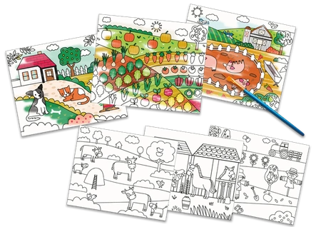 Auzou Kolorowanka wodna Zwierzątka na farmie 5+ 80117