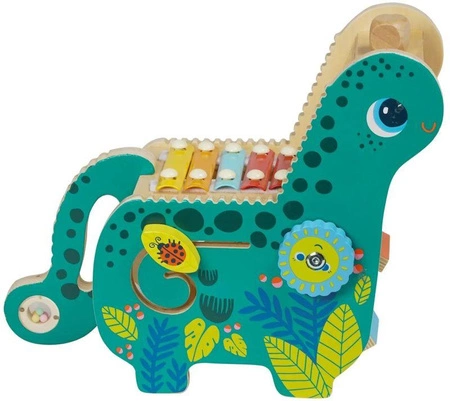 Drewniana zabawka muzyczna dla dzieci dinozaur Diego Manhattan Toy 162650