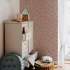 SIMPLE hearts pink and red brick Tapeta Dekornik