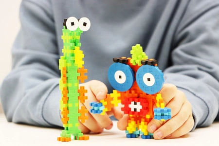 Plus-Plus, Mini Mix 240 szt. Stworki i Potworki - Learn to build