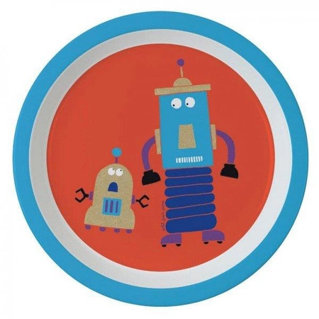 Talerz fi 18 cm dla małych dzieci, seria Roboty | Maison Petit Jour®