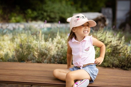 FlapJack Czapka z Daszkiem Dziecięca 3D Lampart UPF50+