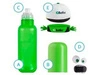 IQBottles, Bidon-butelka 2w1 Pink/White Hair