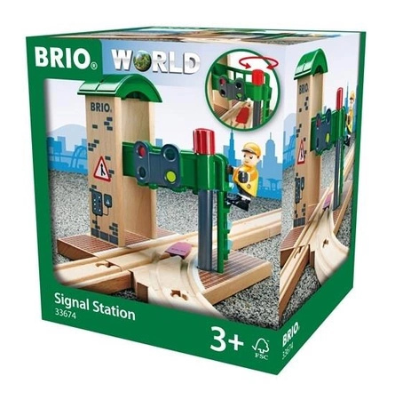 BRIO World Zwrotnica z Sygnalizacją