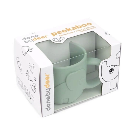 Done by Deer Peekaboo Kubek Silikonowy Elphee Green