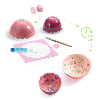 Zrób to sam - PAPIEROWE MISECZKI RÓŻOWE DJ07982