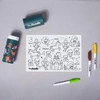 HeyDoodle Mata silikonowa do kolorowania A4 - Bajkowe Królestwo