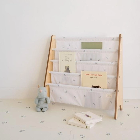 3 Sprouts Stojak na Książki Recycled Blueberry Ivory