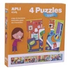 Puzzle 4 układanki Apli Kids - W domu 3+