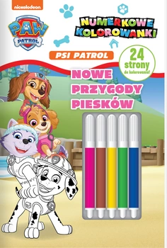 Nowe przygody piesków. Psi Patrol. Numerkowe kolorowanki