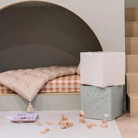 3 Sprouts Pudełko na Zabawki Recycled Solid Cream