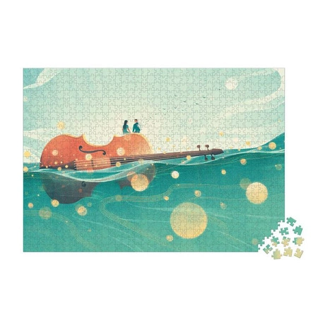 Puzzle artystyczne Podróż na skrzypcach 1000 elementów 9+ Made in Poland, Janod
