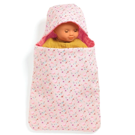 Śpiworek dla lalek POMEA - KWIATKI DJ07864