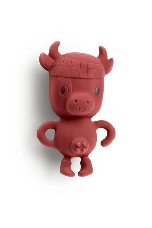 LILLIPUTIENS Multisensoryczna grzechotka z naturalnego kauczuku Krówka Rosalie ECO 3 m+