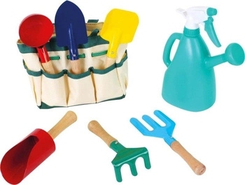 Torba małego ogrodnika z zestawem narzędzi i konewką Small Foot 1710