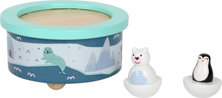 Akrtyka-drewniana pozytywka 11961-Small Foot, drewniane pozytywki dla dzieci