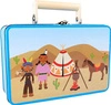 Walizka dla dzieci z zestawem indiańskich akcesoriów, 3922- small foot, zabawki dla chłopca