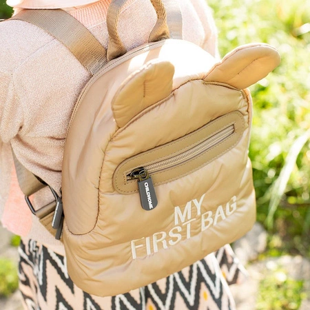 Childhome Plecak dziecięcy My first bag Pikowany Beżowy
