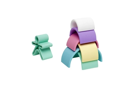 DENA Silikonowa Tęcza Pastel - 6 elementów