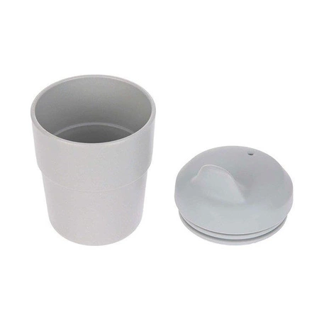 Kubek z silikonową pokrywką z dziubkiem Little Chums Kot