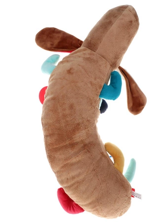 Zabawka rozwojowa poduszka Piesek XXL szeleścik grzechotka gryzak sigikid