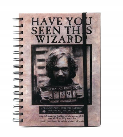 Notatnik A5 Harry Potter - WANTED SIRIUS BLACK