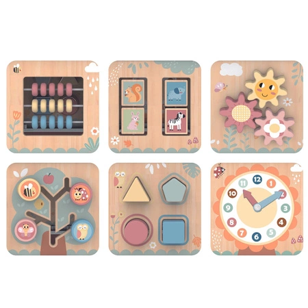 TOOKY TOY Interaktywny Drewniany Sześciokąt Montessori Otwierane Pudełko