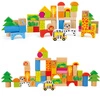 Drewniane klocki dla dzieci z pudełkiem do sortowania Zoo 11054-Small Foot, zabawki kreatywne