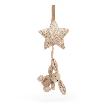 JellyCat Króliczek z Gwiazdką i Pozytywką Beżowy 28 cm
