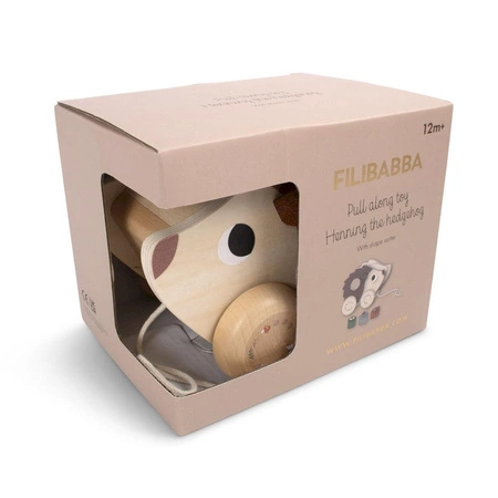 Filibabba Drewniany jeż na kółkach