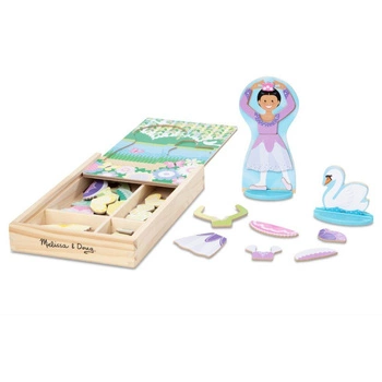 Drewniana układanka magnetyczna ubrania Wróżka i Baletnica 40322-Melissa & Doug, układanki dla dzieci