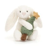 JellyCat - Wesoły Króliczek z Choinką 18 cm