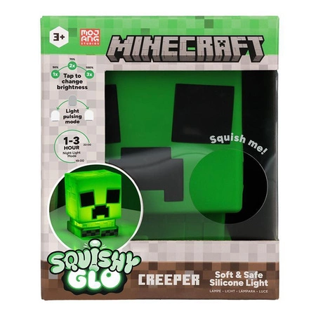 Silikonowa lampka z akumulatorem Creeper (wysokość: 15 cm) Minecraft